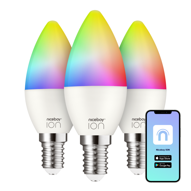 ION SmartBulb RGB E14 6W set 3ks
